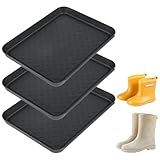 Schuhabtropfschale 3er Set, Schuhmatte Abtropfmatte 35 x 27,5 x 3 cm,...