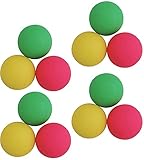 L.A. Sports 12 er Set Ersatzbälle Beach-Ball aus Hartgummi in DREI Farben...
