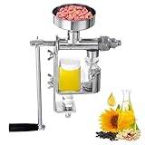 Manuelle Ölpresse Maschine 304 Edelstahl Nussöl Extraktor Samen Ölver...
