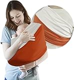 Queryifv Tragetuch Baby Neugeboren, Baby Carrier Wraps Elastisches...