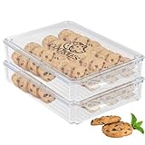 Keksdosen - 2 ser Großformatige Dichtungen gebäckdose - Stapelbare...