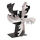 Kaminventilator Mit Wärmeantrieb – 4-flügeliges Holzofenzubehör,...