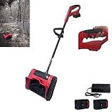 Hooha Schneeschaufel 3.5kg 8m Wurfweite Schneefräse Akku 21V 2 * 2000mA...