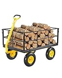 VEVOR Bollerwagen 116,8x76x43 cm, Transportwagen, Gartenwagen,...