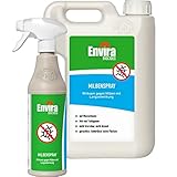 Envira Anti Milben-Spray 500 ml + 2 Liter - Mittel gegen Milben,...