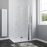 AQUABATOS® 120 x 195 cm Faltbare Walk in Dusche 6mm ESG Duschwand Glas...