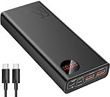 Baseus Powerbank, 65W Power Bank 20000mAh, Laptop Powerbank PD QC 3+,...