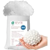 EVE Textile® 1 kg Perlen-Füllwatte für Kissen; Faserbällchen...
