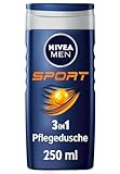 NIVEA MEN Sport Duschgel (250 ml), pH-hautneutrale Pflegedusche mit...