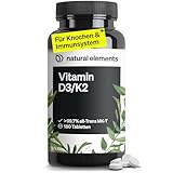 natural elements Vitamin D3 + K2 Depot – 180 Tabletten –...