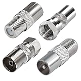 TUOLNK TV Luftadapter f männliche/weibliche TV -TV Koaxial Stecker Kit...