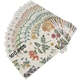 byepica Einweg-Handtücher, Blumendesign, 3-lagige Papierservietten, 32 x...