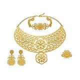LAYCHEN Afrikanisches Schmuckset Nigerianisches Hochzeitskostüm Halskette...