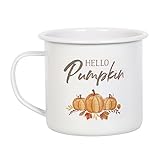 Something Different Wholesale Hello Pumpkin Emaille-Tasse – Herbst-Tasse...