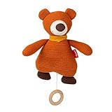 SIGIKID 39688 Strick-Spieluhr Bär Knitted Love, Kuscheltier mit bekannter...