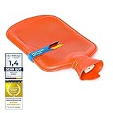 Snoozy® Wärmflasche mit weichen und kuschligen Bezug XXL mit 2 Liter...