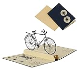 JeoPoom Pop-Up Karte,Pop Up Karte Fahrrad, Fahrradkarte, Glückwunschkarte...