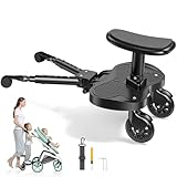 ENERHUB Buggy Board mit Sitz, Trittbrett für Kinderwagen Universal für...
