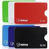 WallTrust RFID/NFC Schutzhülle für Kreditkarten und Bankkarten aus...