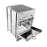 Faltbarer Grill für Camping und Grillstand für Outdoor Aktivitäten...