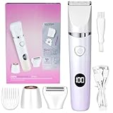 Lizoak 3-in-1 Elektrorasierer für Damen - Nass & Trocken Rasierer & Bikini...