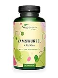 Wild Yam + Rotklee | 1200 mg Yamswurzel Extrakt (20:1) - Höchste Dosierung...