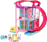Barbie HCK77 - Chelsea Spielhaus (ca. 51 cm) Wandelbares Spielhaus mit...