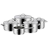 WMF Aparto Topfset Induktion 5-teilig, Kochtopf Set mit Glasdeckel,...