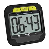 TFA Dostmann Digitaler Timer mit Stoppuhr, 38.2054.01, Alarmton...