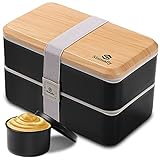 Sinnsally Bento Box Japanisch,Lunchbox mit Fächern,Butterbrotdose...
