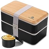 Sinnsally Lunch Bento Box Japanisch für Erwachsene,1400ml Brotdose Kinder...