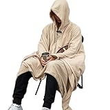 Besreey Poncho-Schlafsack, tragbare Poncho-Decke – Schlafsack aus Fleece,...