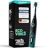 happybrush® Schallzahnbürste Eco Vibe 3 – TESTSIEGER – 100 Tage...