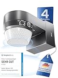 HUBER Motion 100 Infrarot Bewegungsmelder 360° mit 4 Sensoren und...