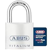 ABUS Titalium Vorhängeschloss 80TI/45 - Kellerschloss mit leichtem,...