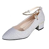 Celucke Pumps Damen 1405 schuhe Sandaletten Glänzende Strasssteine...