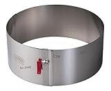 Lares Tortenring Verstellbar mit Klemmhebel Edelstahl | Skala | 18–30 cm...