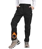 Djtnzdm Skihose Kinder Winter Softshellhose Jungen Winddicht wasserdichte...
