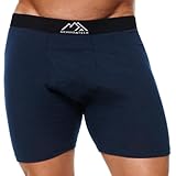 Merino Boxershorts Herren Wolle (Small, 1 Pack - 170 Mitternachtsmarine)