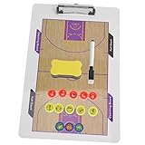 Toyvian 1 Satz Basketball Taktikboard mit Magneten Tragbares Whiteboard...