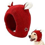 Hund WintermüTze,Hundehut,Haustier Pompon StrickmüTzebaumwollstrickmüTze...