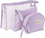 3 Pack Toiletry Bag Organiser, PVC Travel Bag for Toiletries Handbags for...