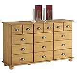 IDIMEX Kommode Schubladenschrank Landhauskommode Sideboard Colmar mit 12...