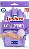 SPONTEX Extra Comfort, Premium-Haushaltshandschuhe mit weichem...