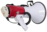 LTC - MEGA50USB - Wiederaufladbares 50-W-Megaphon mit abnehmbarem Mikrofon,...