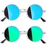 Joopin Verspiegelte Sonnenbrille Runde Herren Polarisiert Retro Vintage...