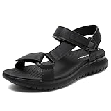 Wandernsandalen Damen Trekking Sport Wassersandalen Flach Beach Peep-Toe...