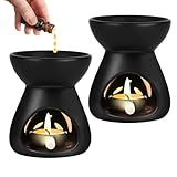2 Pcs Keramik Duftlampe Kerzenhalter, Keramik-Ölbrenner,...