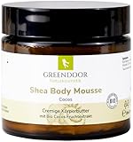 GREENDOOR Körperbutter Cocos, Bodymousse 200ml mit BIO Sheabutter, echter...