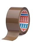 tesapack 64014 - Geräuscharmes Paketklebeband zum Verpacken von Paketen...